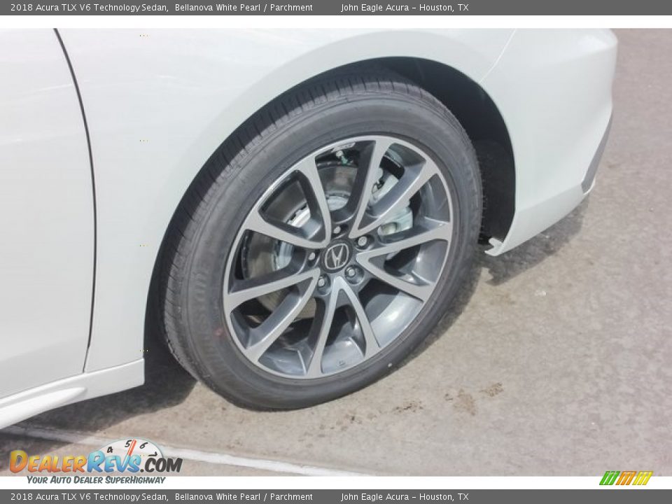 2018 Acura TLX V6 Technology Sedan Bellanova White Pearl / Parchment Photo #11