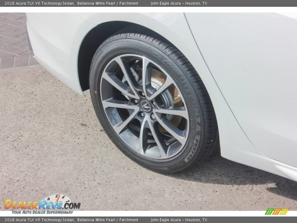 2018 Acura TLX V6 Technology Sedan Bellanova White Pearl / Parchment Photo #12