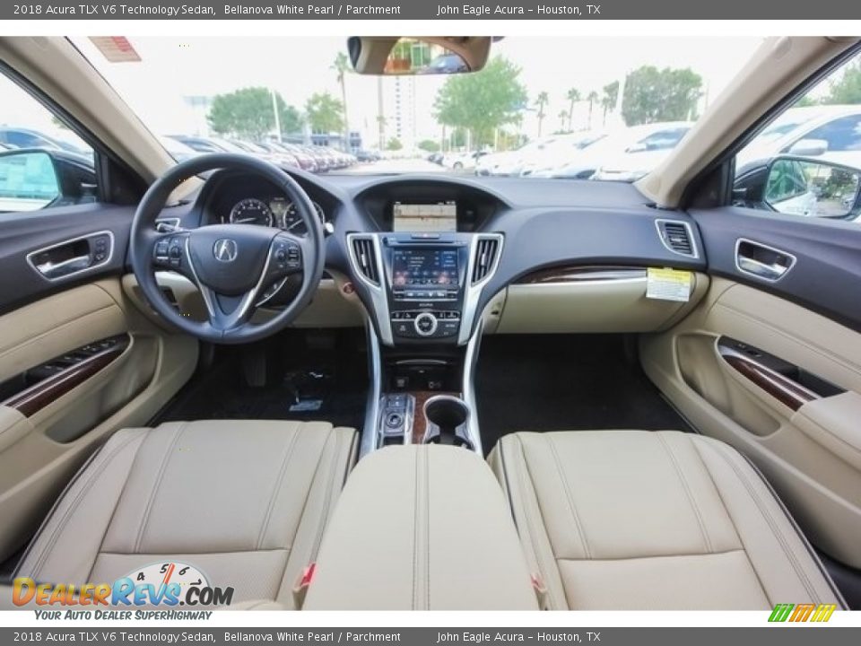 Parchment Interior - 2018 Acura TLX V6 Technology Sedan Photo #9