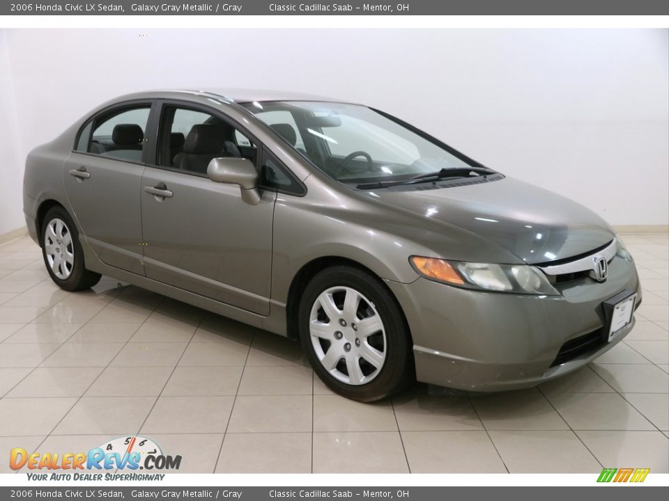 2006 Honda Civic LX Sedan Galaxy Gray Metallic / Gray Photo #1