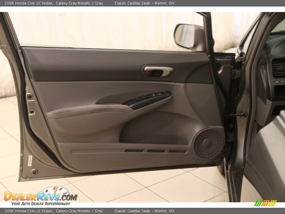 2006 Honda Civic LX Sedan Galaxy Gray Metallic / Gray Photo #4