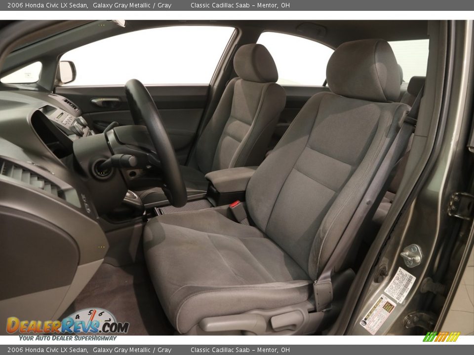 2006 Honda Civic LX Sedan Galaxy Gray Metallic / Gray Photo #5
