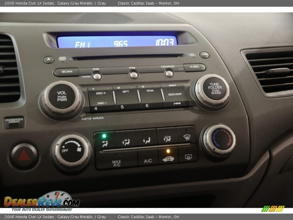 2006 Honda Civic LX Sedan Galaxy Gray Metallic / Gray Photo #8