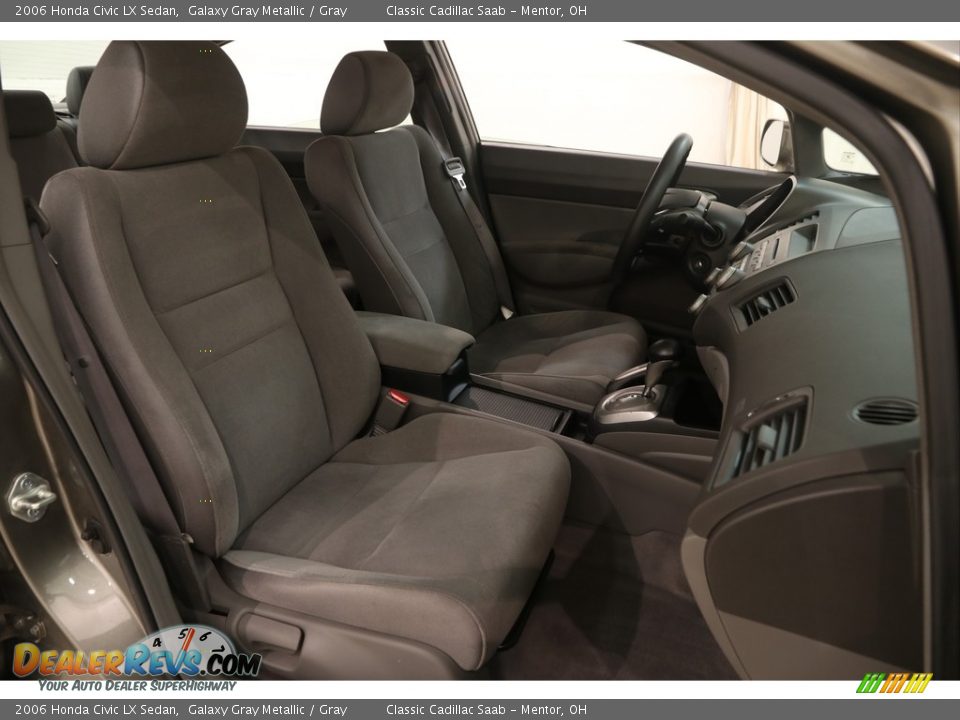 2006 Honda Civic LX Sedan Galaxy Gray Metallic / Gray Photo #10
