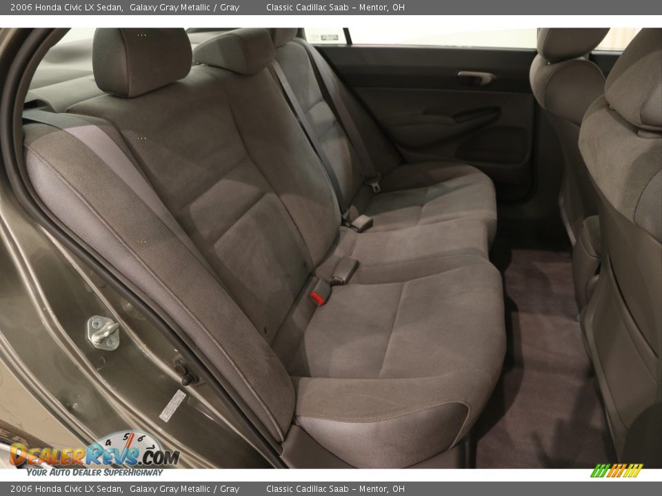 2006 Honda Civic LX Sedan Galaxy Gray Metallic / Gray Photo #11