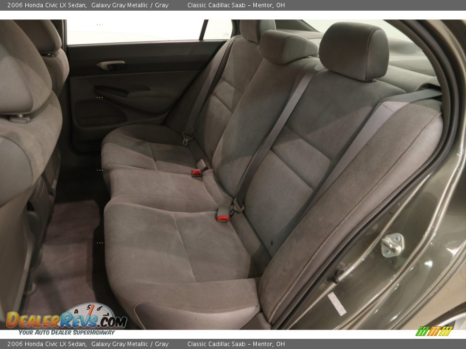 2006 Honda Civic LX Sedan Galaxy Gray Metallic / Gray Photo #12