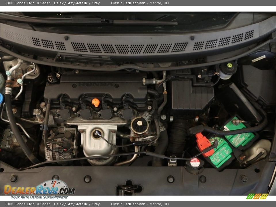 2006 Honda Civic LX Sedan Galaxy Gray Metallic / Gray Photo #14