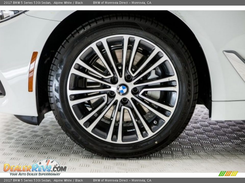 2017 BMW 5 Series 530i Sedan Alpine White / Black Photo #9