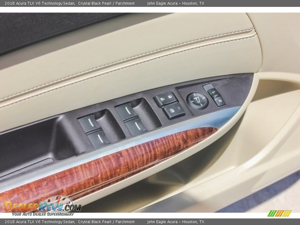 2018 Acura TLX V6 Technology Sedan Crystal Black Pearl / Parchment Photo #16