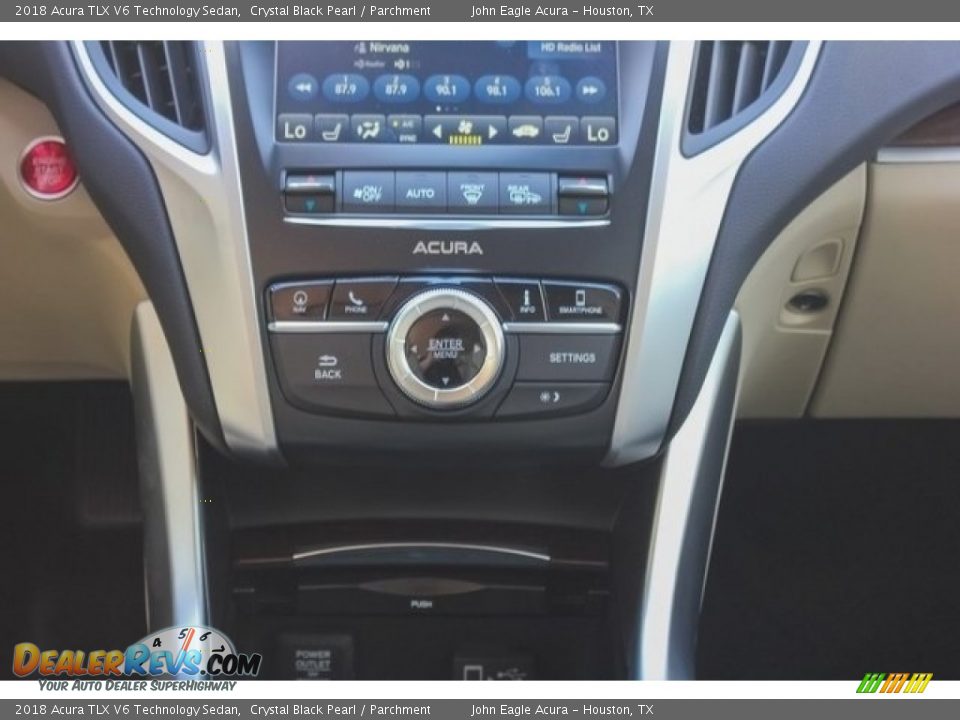 2018 Acura TLX V6 Technology Sedan Crystal Black Pearl / Parchment Photo #32