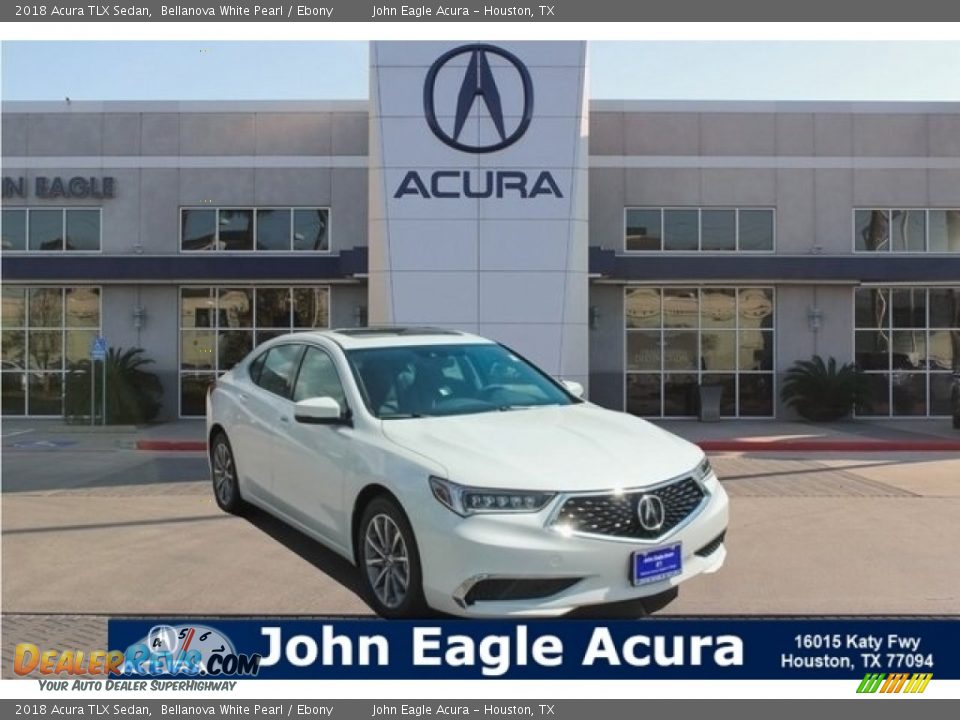 2018 Acura TLX Sedan Bellanova White Pearl / Ebony Photo #1