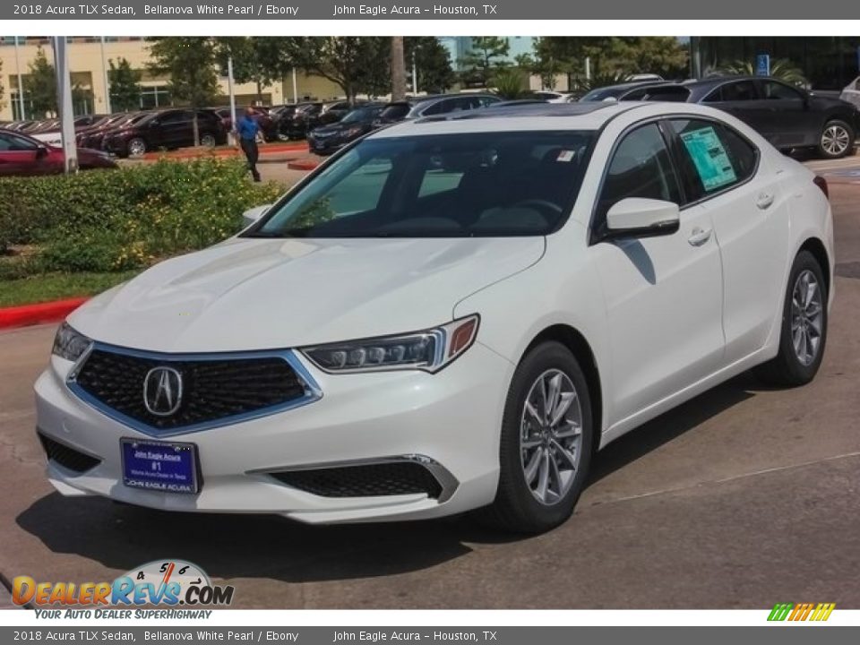 2018 Acura TLX Sedan Bellanova White Pearl / Ebony Photo #3