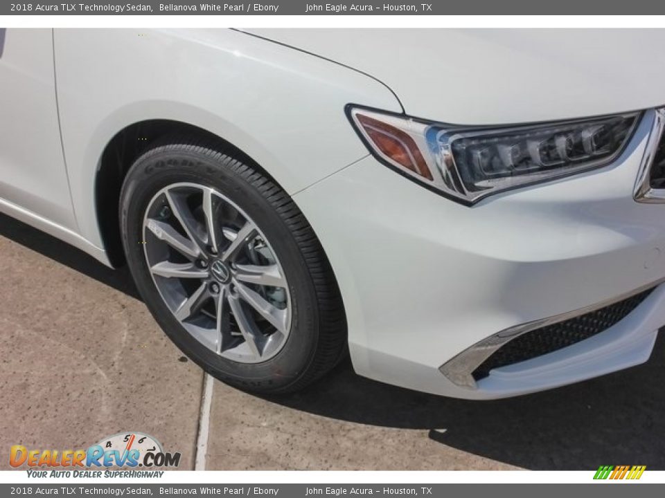 2018 Acura TLX Technology Sedan Bellanova White Pearl / Ebony Photo #10