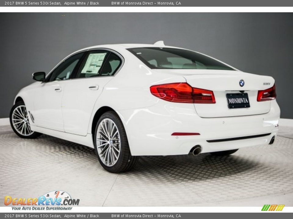 2017 BMW 5 Series 530i Sedan Alpine White / Black Photo #3
