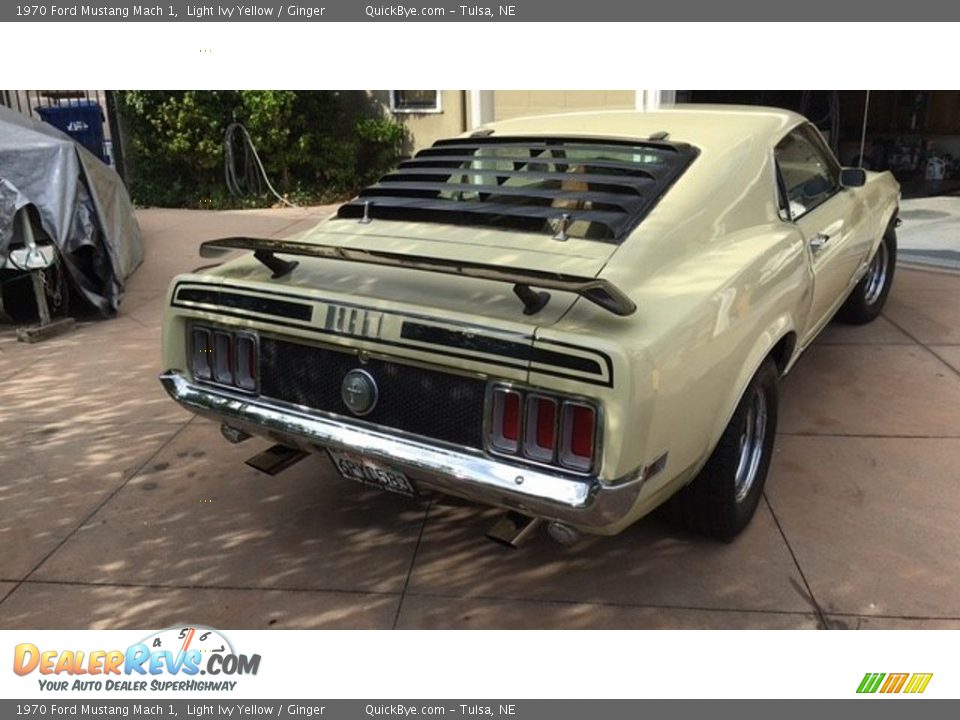 Light Ivy Yellow 1970 Ford Mustang Mach 1 Photo #4