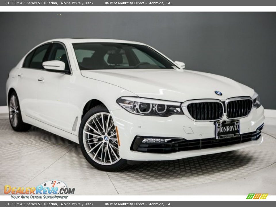2017 BMW 5 Series 530i Sedan Alpine White / Black Photo #12