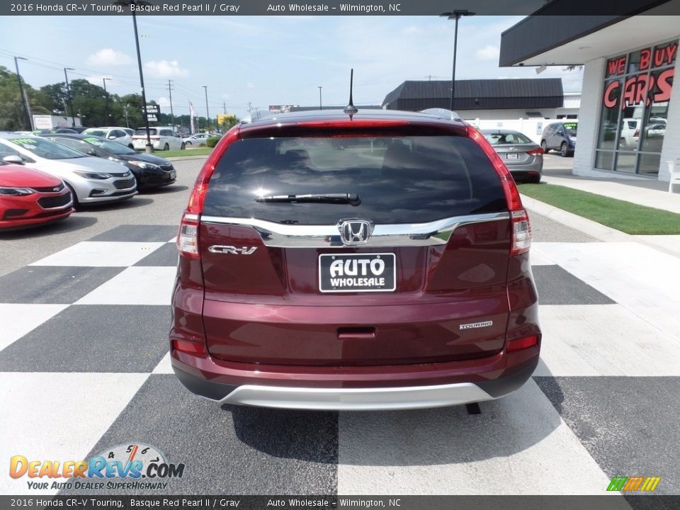 2016 Honda CR-V Touring Basque Red Pearl II / Gray Photo #4