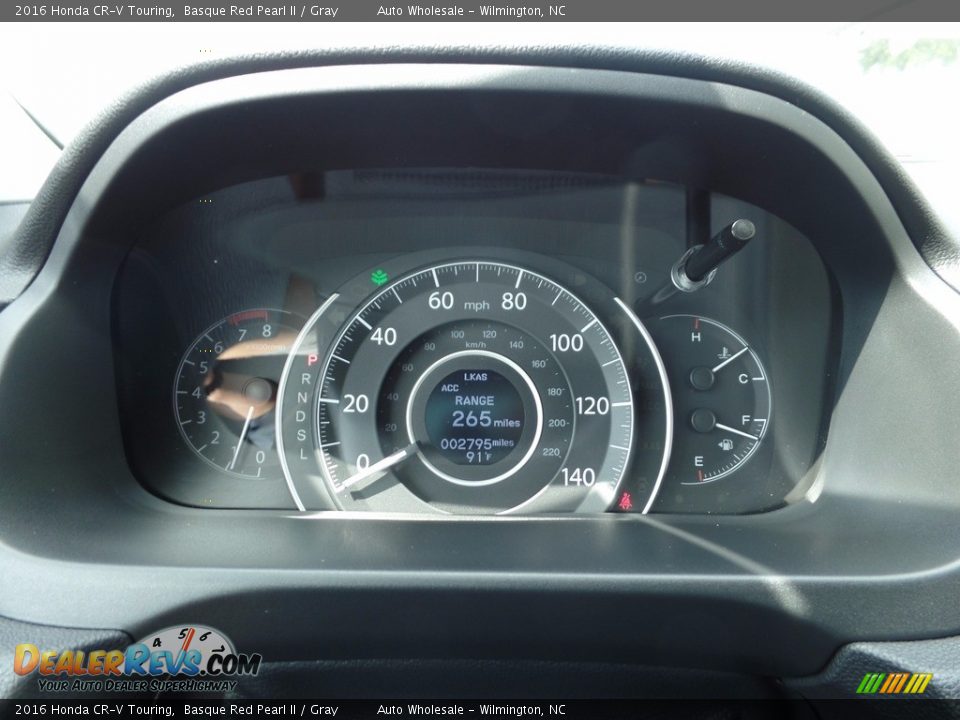 2016 Honda CR-V Touring Basque Red Pearl II / Gray Photo #16