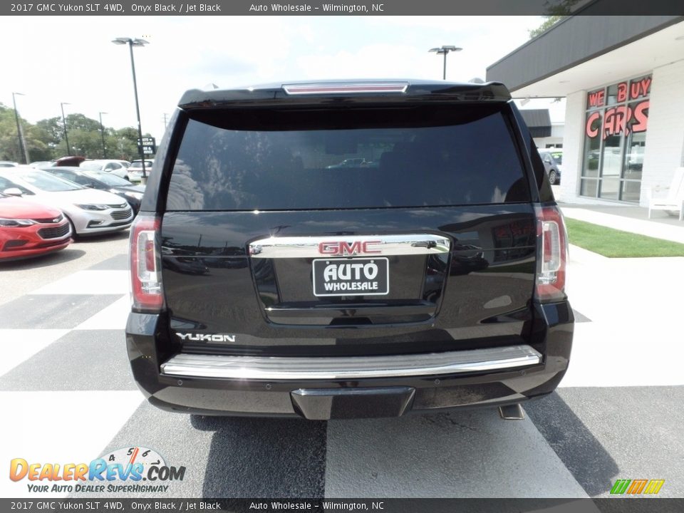 2017 GMC Yukon SLT 4WD Onyx Black / Jet Black Photo #4