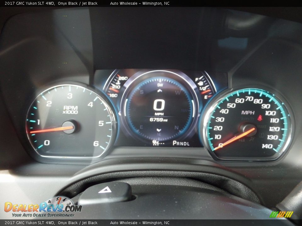 2017 GMC Yukon SLT 4WD Onyx Black / Jet Black Photo #17