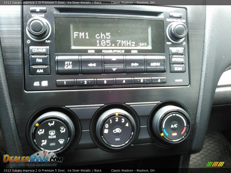 2013 Subaru Impreza 2.0i Premium 5 Door Ice Silver Metallic / Black Photo #11