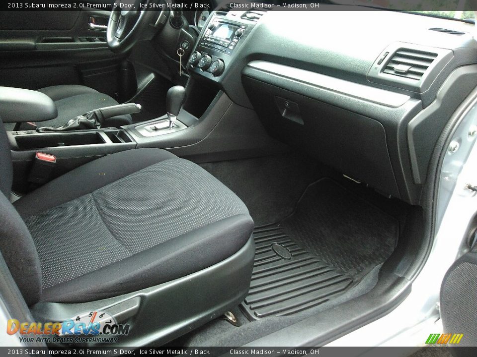 2013 Subaru Impreza 2.0i Premium 5 Door Ice Silver Metallic / Black Photo #14