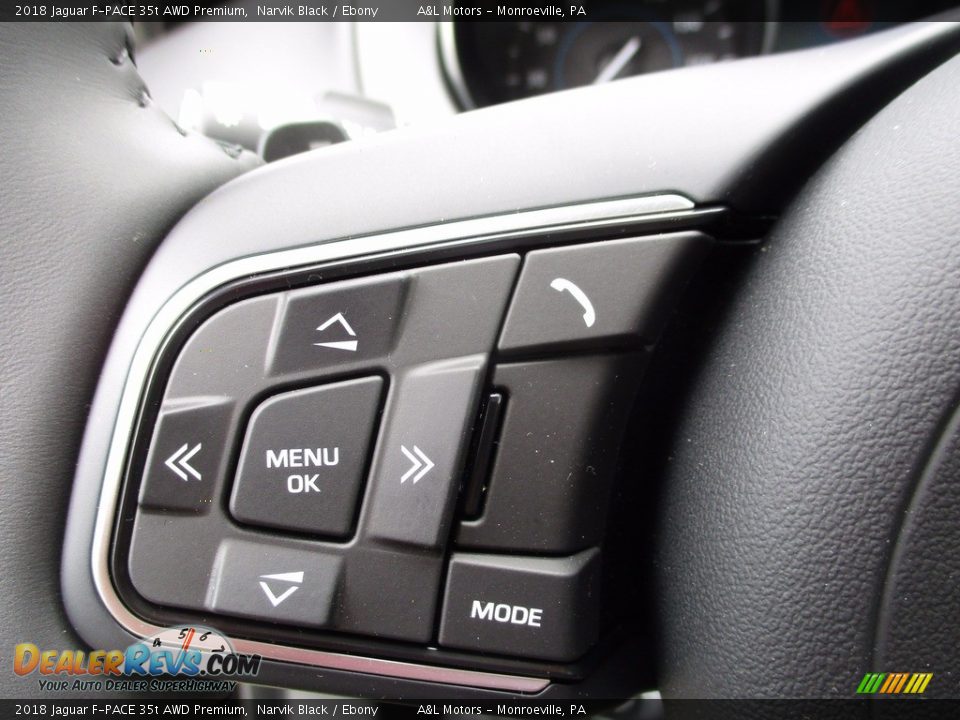 Controls of 2018 Jaguar F-PACE 35t AWD Premium Photo #18