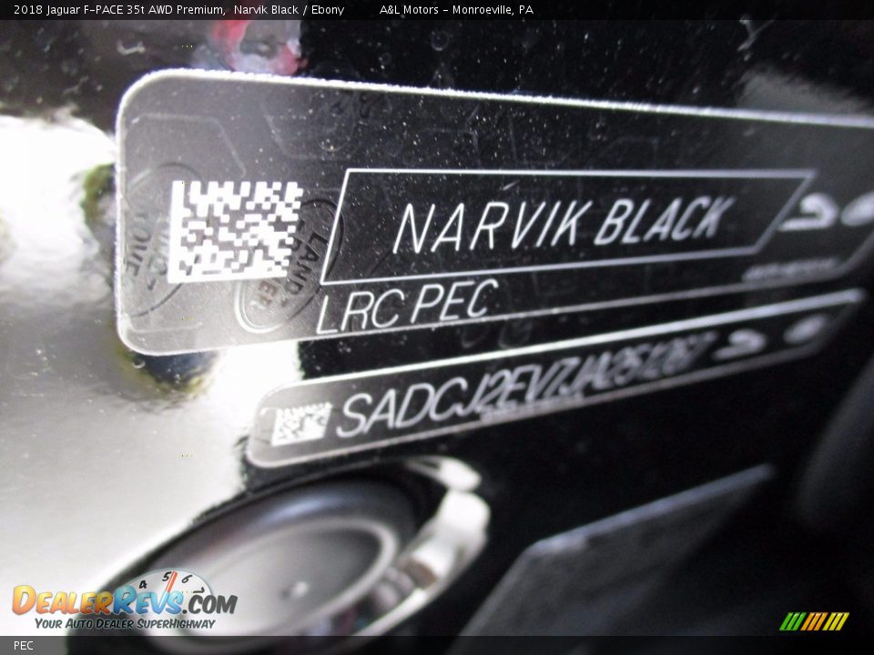 Jaguar Color Code PEC Narvik Black