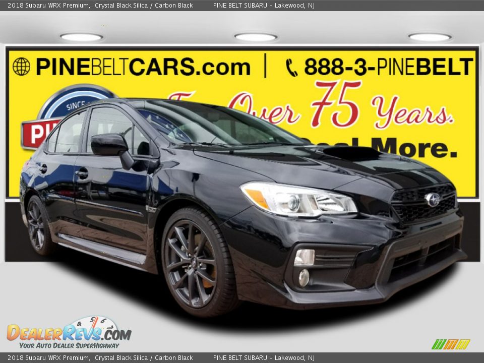 2018 Subaru WRX Premium Crystal Black Silica / Carbon Black Photo #1