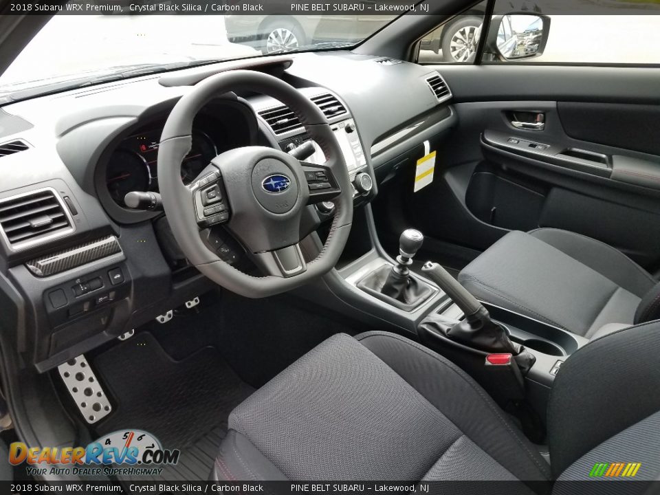 Carbon Black Interior - 2018 Subaru WRX Premium Photo #7