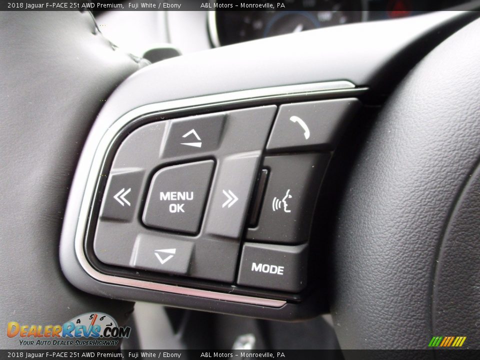 Controls of 2018 Jaguar F-PACE 25t AWD Premium Photo #18