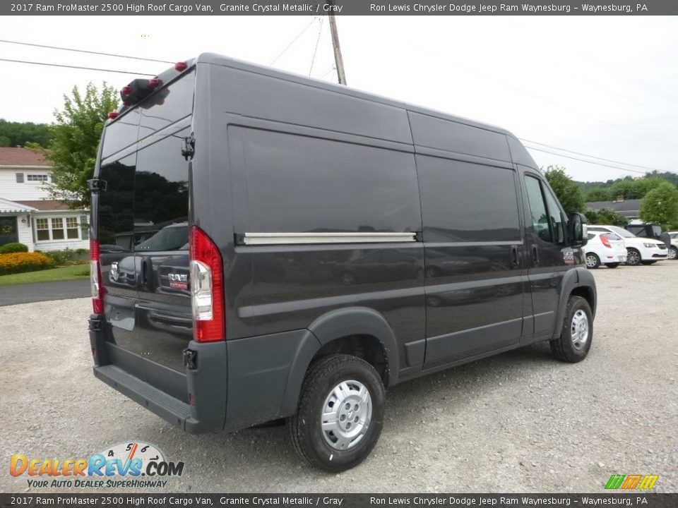 2017 Ram ProMaster 2500 High Roof Cargo Van Granite Crystal Metallic / Gray Photo #6