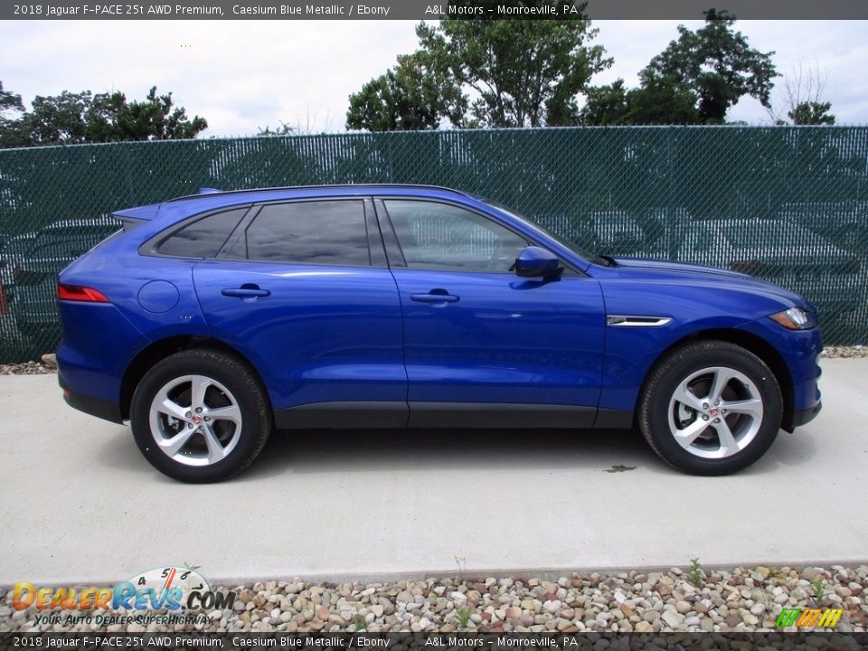 Caesium Blue Metallic 2018 Jaguar F-PACE 25t AWD Premium Photo #2