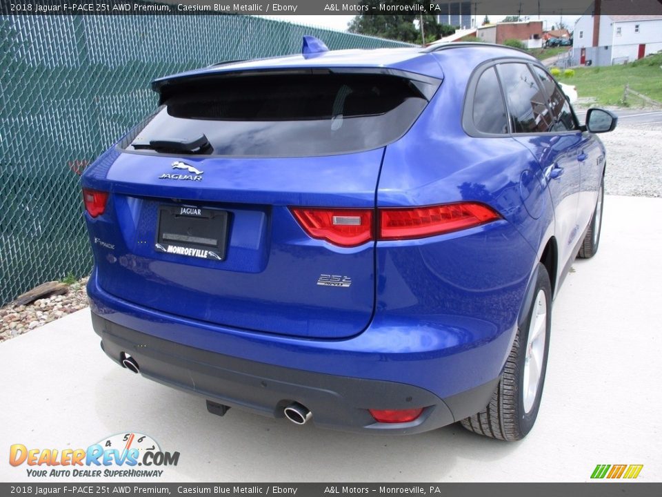 2018 Jaguar F-PACE 25t AWD Premium Caesium Blue Metallic / Ebony Photo #3