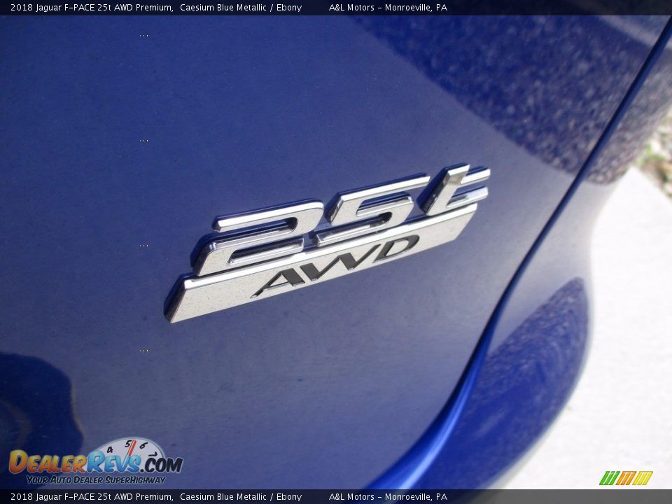 2018 Jaguar F-PACE 25t AWD Premium Caesium Blue Metallic / Ebony Photo #5
