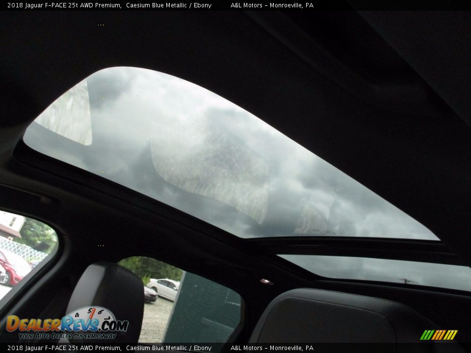 2018 Jaguar F-PACE 25t AWD Premium Caesium Blue Metallic / Ebony Photo #11