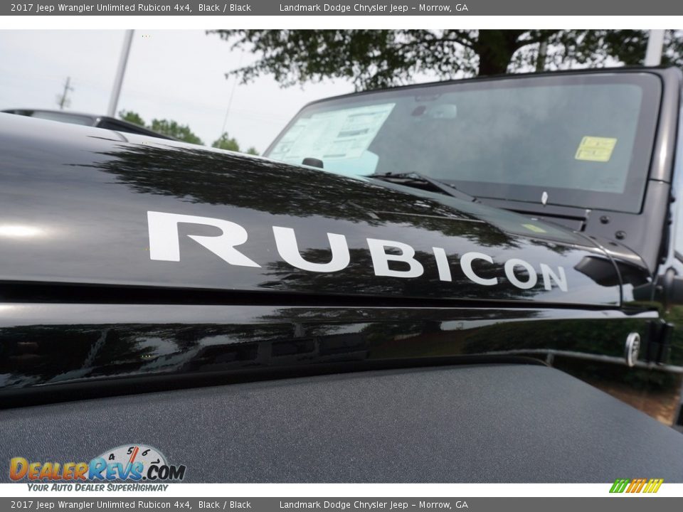 2017 Jeep Wrangler Unlimited Rubicon 4x4 Black / Black Photo #6