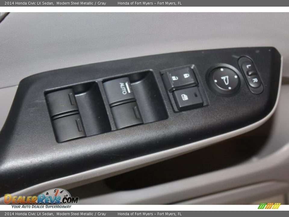 2014 Honda Civic LX Sedan Modern Steel Metallic / Gray Photo #10