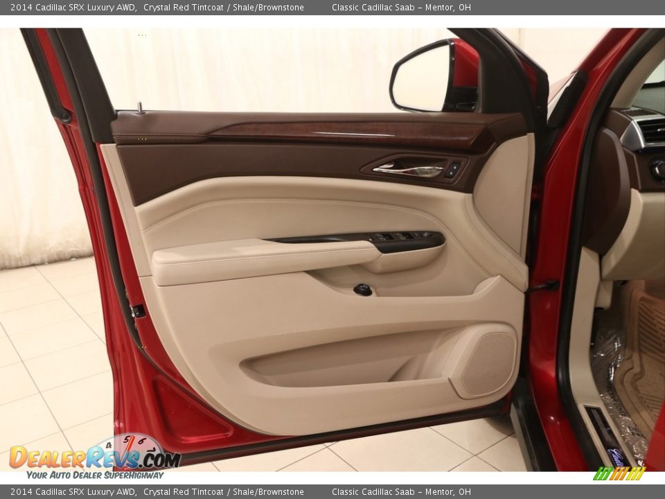 2014 Cadillac SRX Luxury AWD Crystal Red Tintcoat / Shale/Brownstone Photo #4