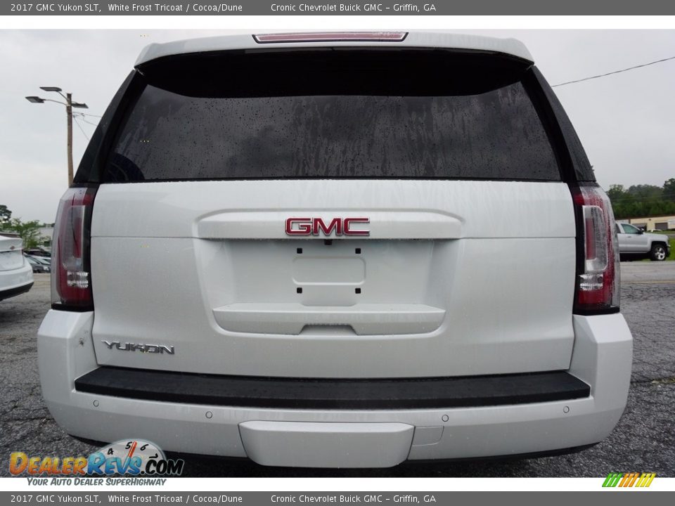 2017 GMC Yukon SLT White Frost Tricoat / Cocoa/Dune Photo #6