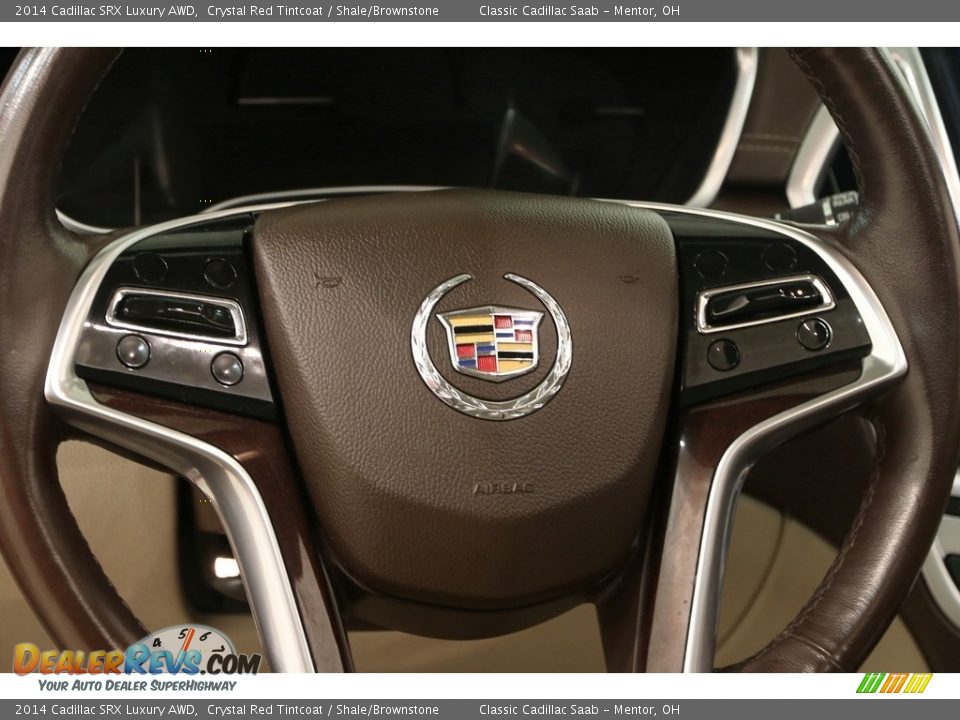 2014 Cadillac SRX Luxury AWD Crystal Red Tintcoat / Shale/Brownstone Photo #7