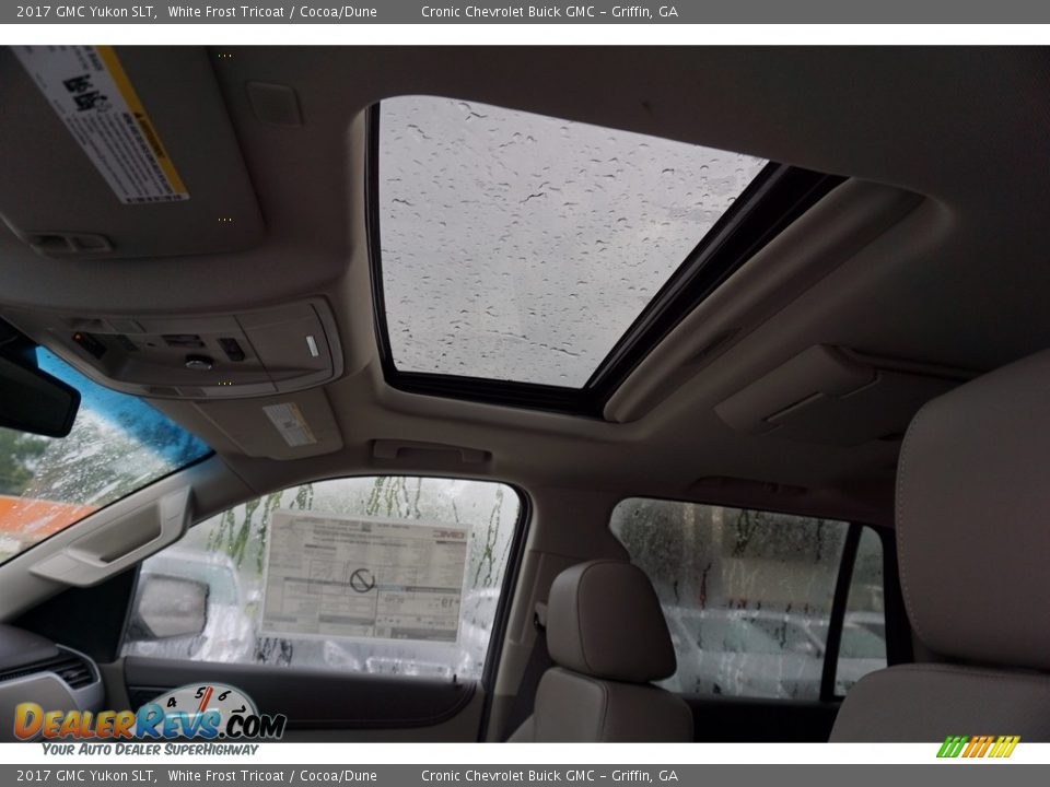 2017 GMC Yukon SLT White Frost Tricoat / Cocoa/Dune Photo #11