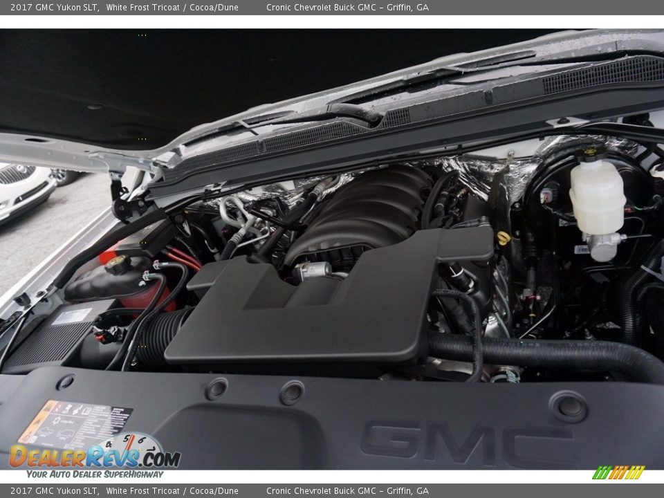 2017 GMC Yukon SLT White Frost Tricoat / Cocoa/Dune Photo #13