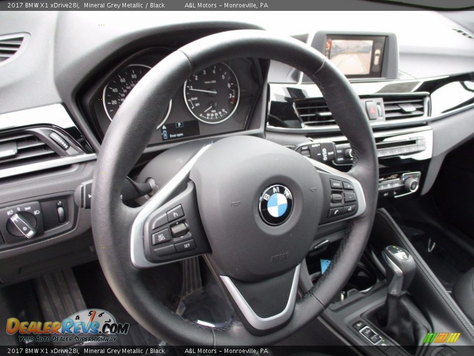 2017 BMW X1 xDrive28i Mineral Grey Metallic / Black Photo #14