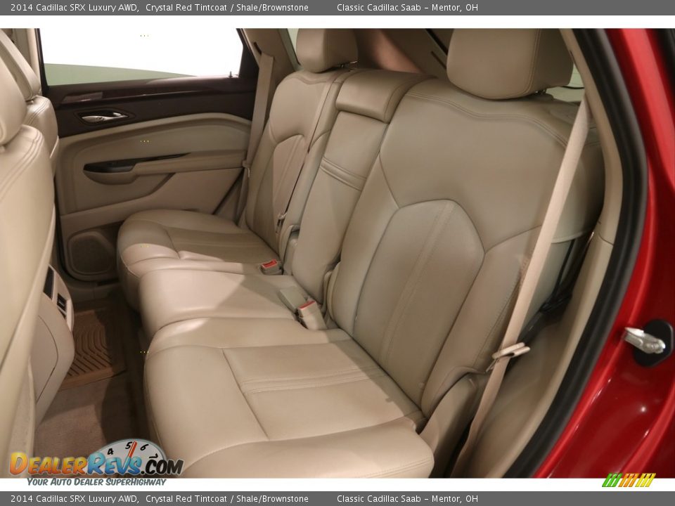 2014 Cadillac SRX Luxury AWD Crystal Red Tintcoat / Shale/Brownstone Photo #17