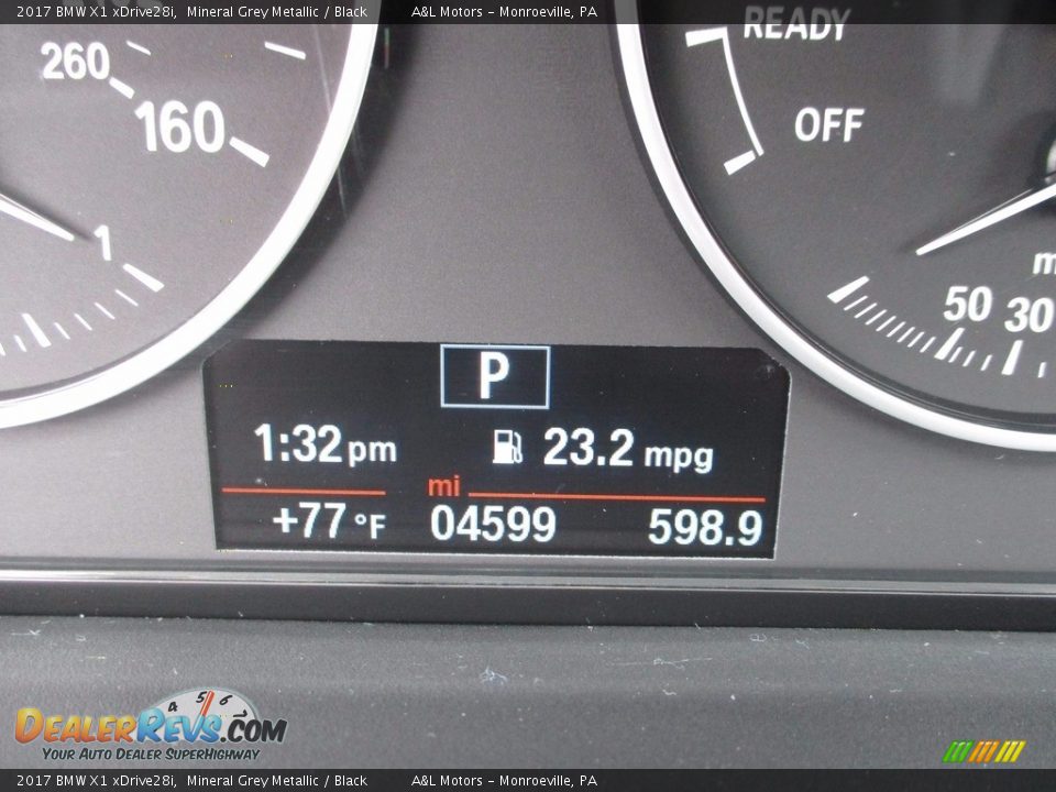 2017 BMW X1 xDrive28i Mineral Grey Metallic / Black Photo #20