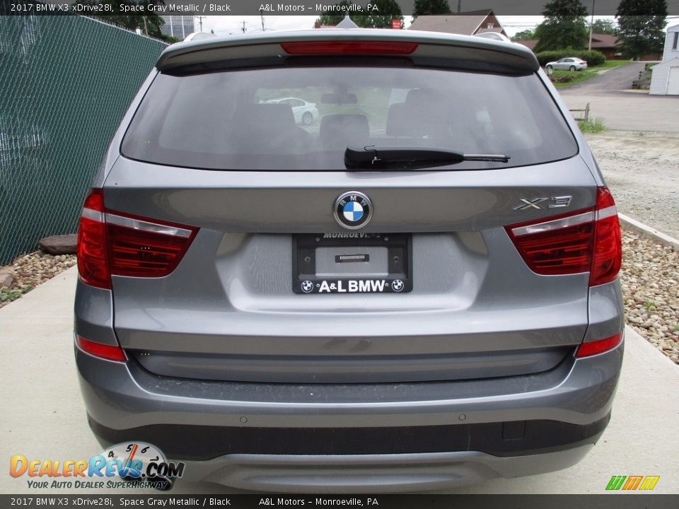 2017 BMW X3 xDrive28i Space Gray Metallic / Black Photo #4