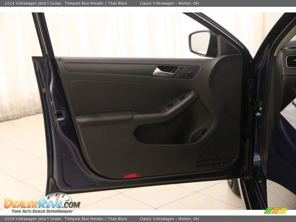 2014 Volkswagen Jetta S Sedan Tempest Blue Metallic / Titan Black Photo #4