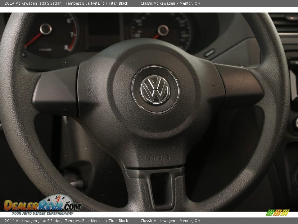 2014 Volkswagen Jetta S Sedan Tempest Blue Metallic / Titan Black Photo #6