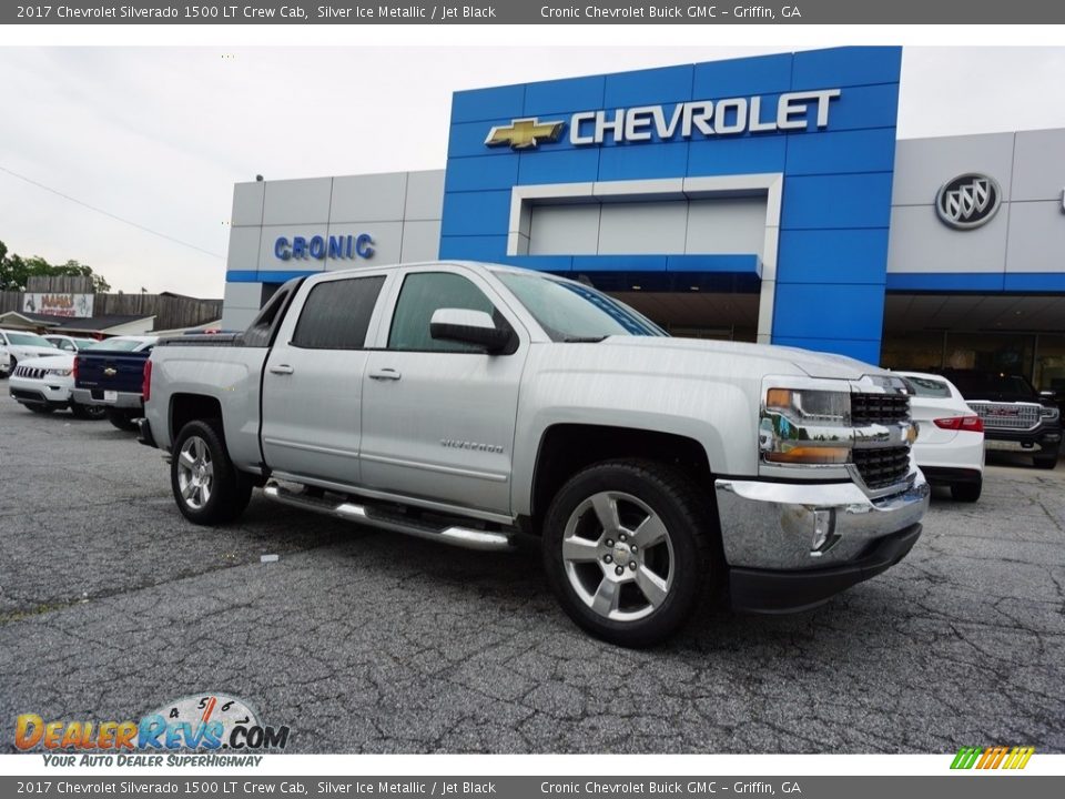 2017 Chevrolet Silverado 1500 LT Crew Cab Silver Ice Metallic / Jet Black Photo #1